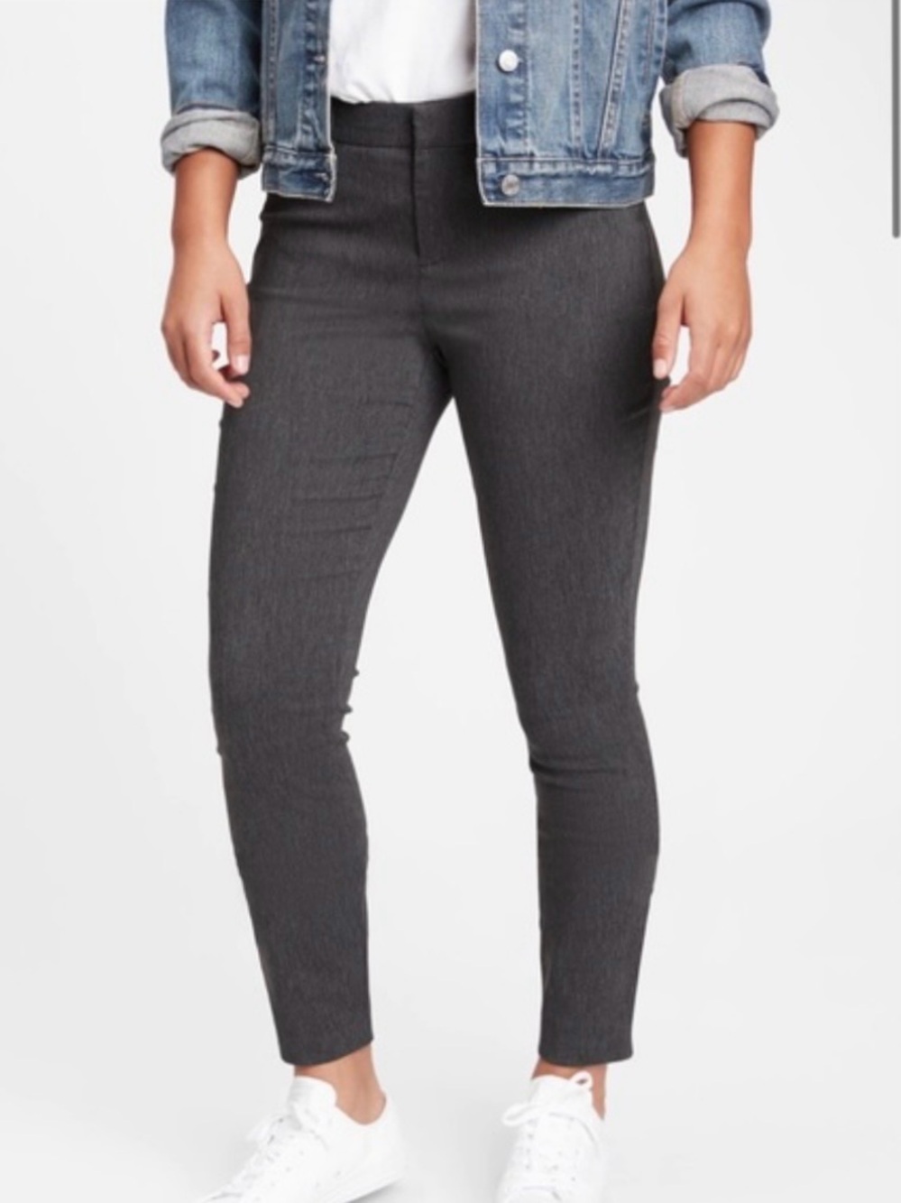Eddie Bauer Charcoal Gray Skinny Ankle Pants